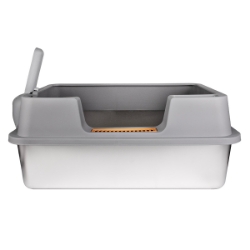 Picture of CAT LITTER BOX STEEL Simons with RIM & SCOOP - 23.6 x 15.7 x 10.6in