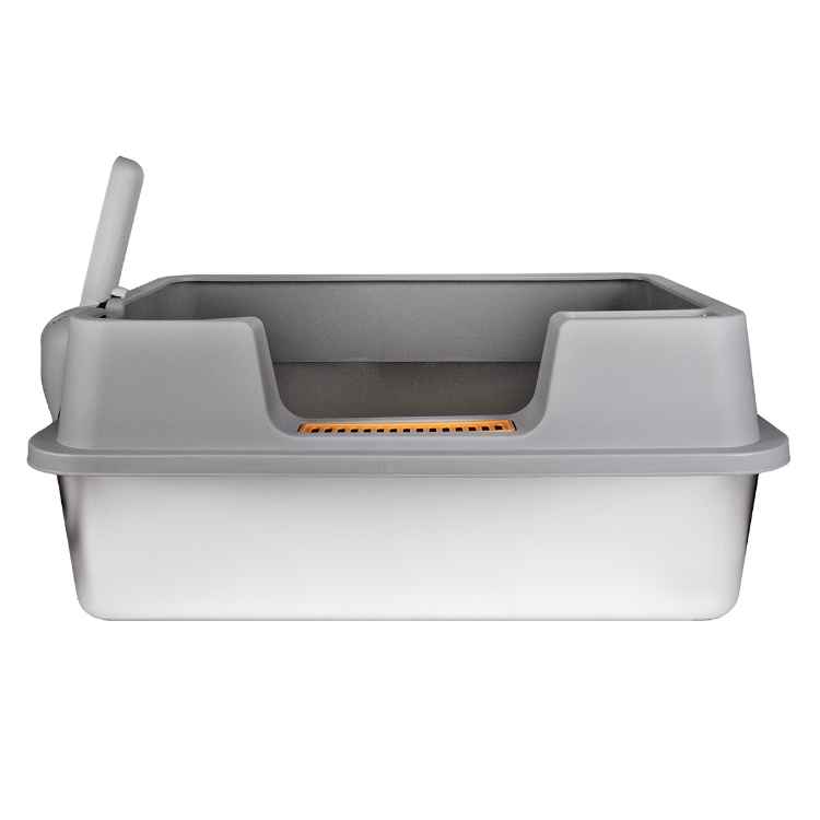 Picture of CAT LITTER BOX STEEL Simons with RIM & SCOOP - 60 x 40 x 27cm