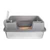 Picture of CAT LITTER BOX STEEL Simons with RIM & SCOOP - 60 x 40 x 27cm