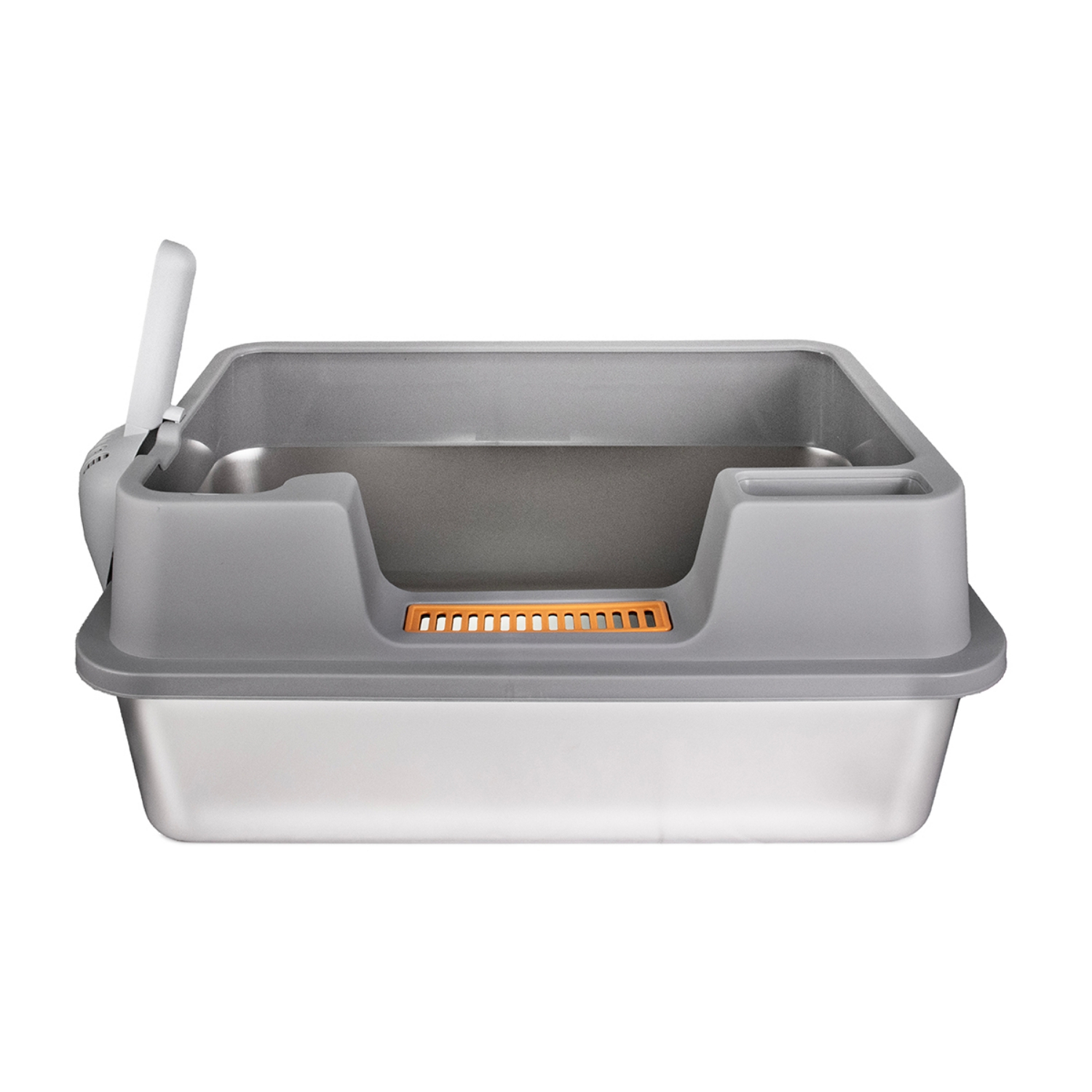 Picture of CAT LITTER BOX STEEL Simons with RIM & SCOOP - 23.6 x 15.7 x 10.6in