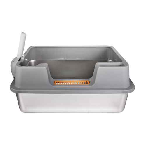 Picture of CAT LITTER BOX STEEL Simons with RIM & SCOOP - 60 x 40 x 27cm