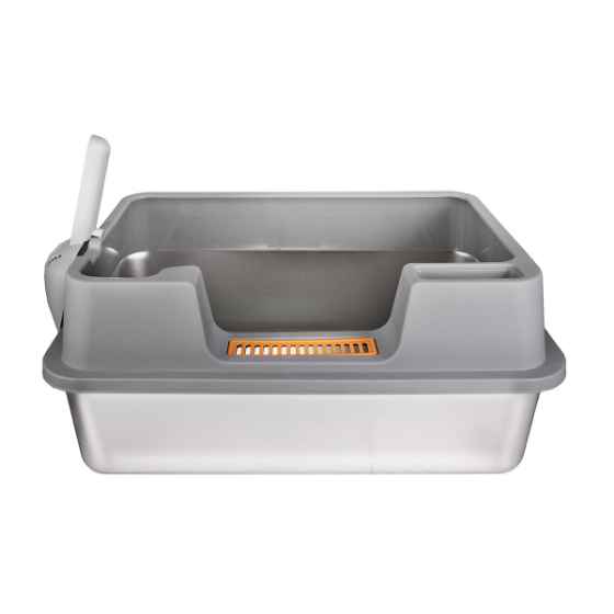 Picture of CAT LITTER BOX STEEL Simons with RIM & SCOOP - 60 x 40 x 27cm