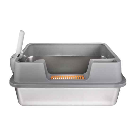 Picture of CAT LITTER BOX STEEL Simons with RIM & SCOOP - 60 x 40 x 27cm
