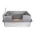 Picture of CAT LITTER BOX STEEL Simons with RIM & SCOOP - 60 x 40 x 27cm