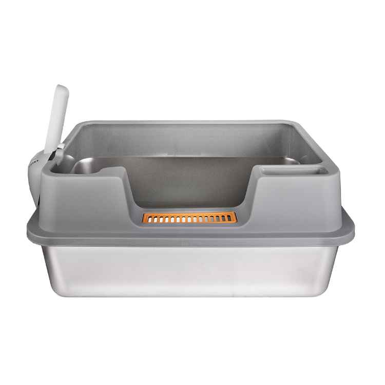 Picture of CAT LITTER BOX STEEL Simons with RIM & SCOOP - 60 x 40 x 27cm