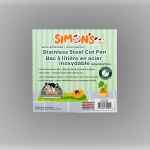 Picture of CAT LITTER BOX STEEL Simons with RIM & SCOOP - 60 x 40 x 27cm