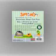 Picture of CAT LITTER BOX STEEL Simons with RIM & SCOOP - 60 x 40 x 27cm