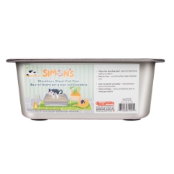 Picture of CAT LITTER BOX STEEL Simons - 13.9 x 10.4 x 3.9 in