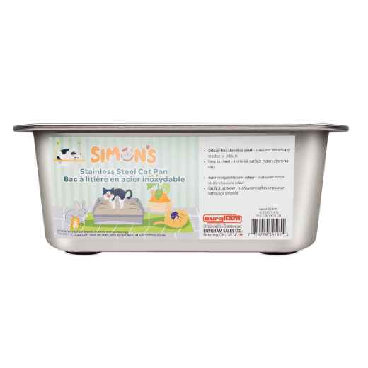 Picture of CAT LITTER BOX STEEL Simons - 35.5 x 26.5 x 10cm