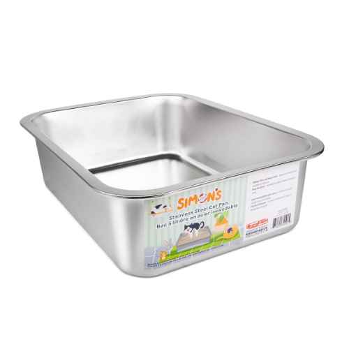 Picture of CAT LITTER BOX STEEL Simons - 35.5 x 26.5 x 10cm
