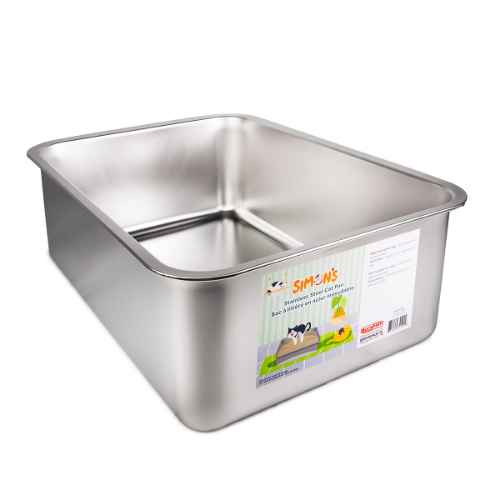 Picture of CAT LITTER BOX STEEL Simons - 49.5 x 34.5 x 15cm