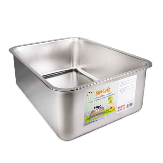 Picture of CAT LITTER BOX STEEL Simons - 49.5 x 34.5 x 15cm