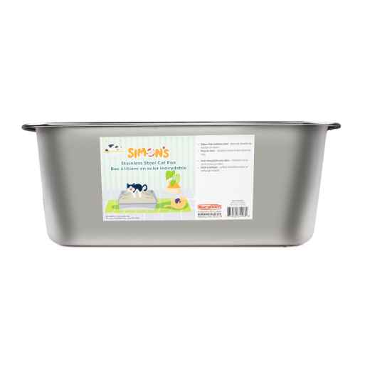 Picture of CAT LITTER BOX STEEL Simons - 59.5 x 39.5 x 15cm