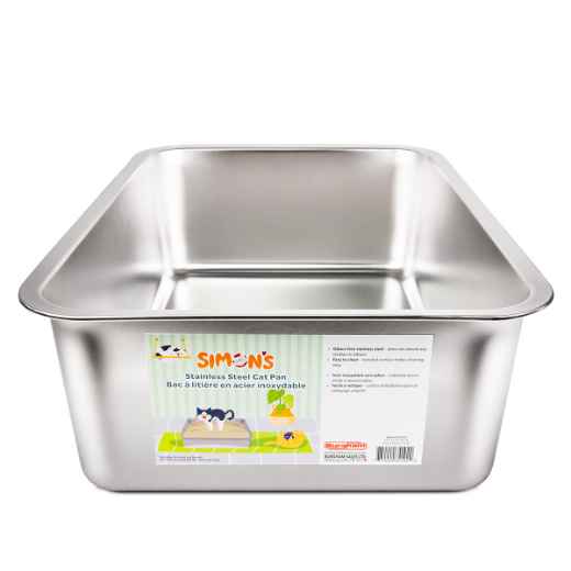 Picture of CAT LITTER BOX STEEL Simons - 49.5 x 34.5 x 15cm