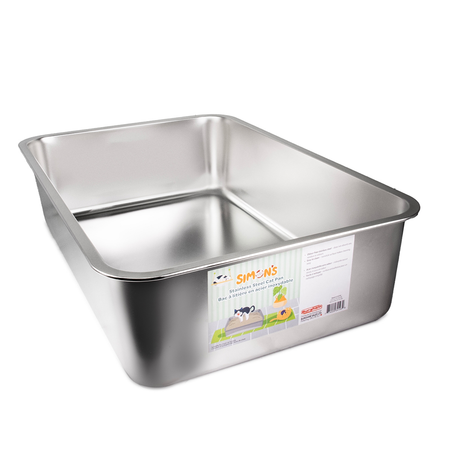Picture of CAT LITTER BOX STEEL Simons - 23.4 x 15.5 x 5.9in