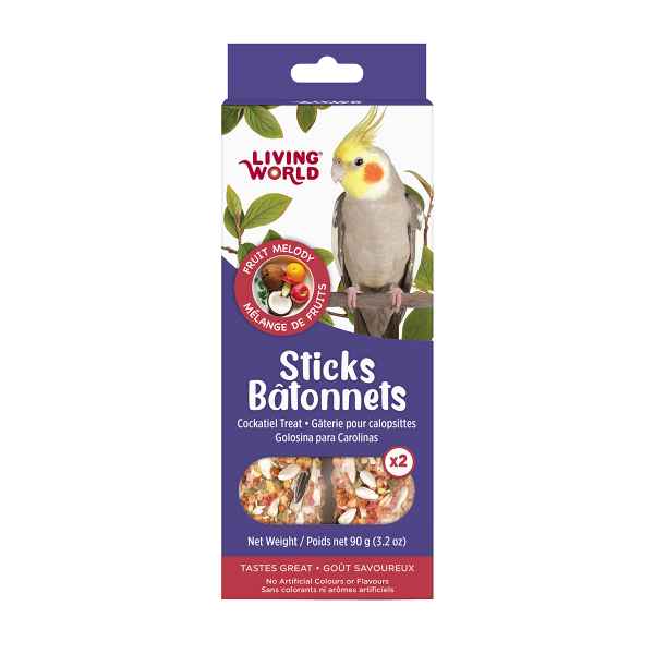 Picture of LIVING WORLD COCKATIEL FRUIT STICK 90g/3.2oz -  2/pk