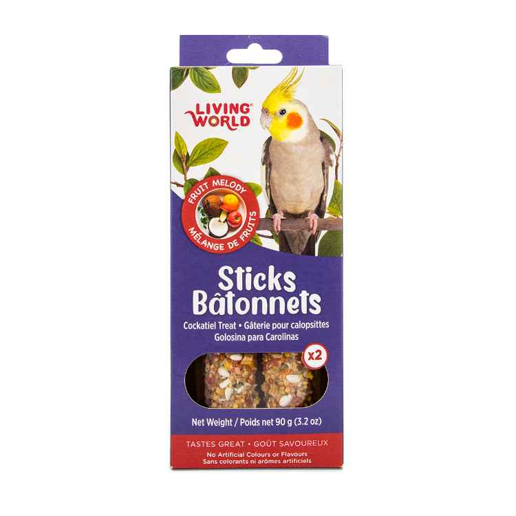 Picture of LIVING WORLD COCKATIEL FRUIT STICK 90g/3.2oz -  2/pk