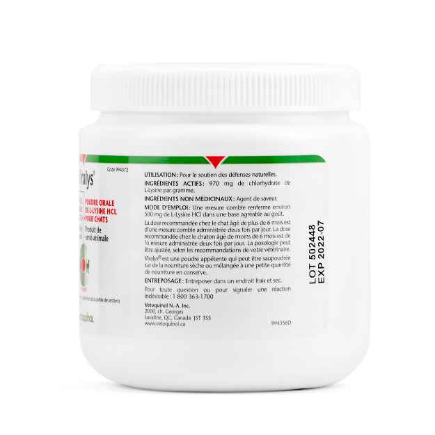 Picture of VIRALYS L-LYSINE HCL ORAL POWDER for CATS - 100g