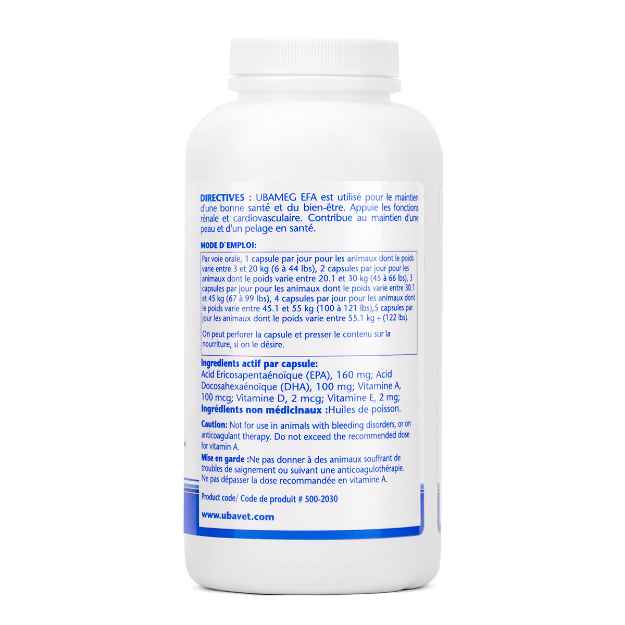 Picture of UBAVET UBAMEG OMEGA 3 FATTY ACID 1000mg CAPS - 250's