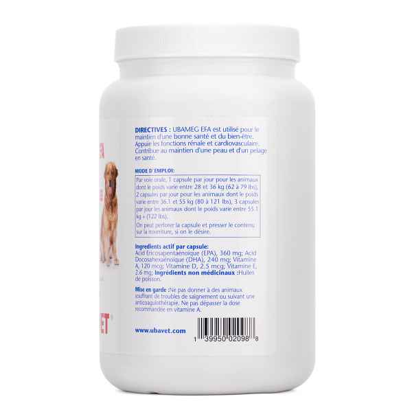 Picture of UBAVET UBAMEG OMEGA 3 FATTY ACID 2200mg CAPS - 250's