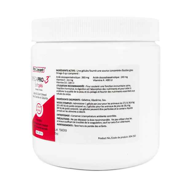 Picture of OMEGA PRO 3 SOFTGELS LARGE BREED (304 250) - 250s