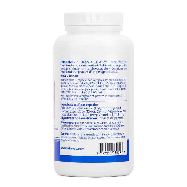 Picture of UBAVET UBAMEG OMEGA 3 FATTY ACID 675mg CAPS - 120's