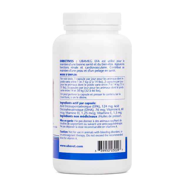 Picture of UBAVET UBAMEG OMEGA 3 FATTY ACID 675mg CAPS - 120's