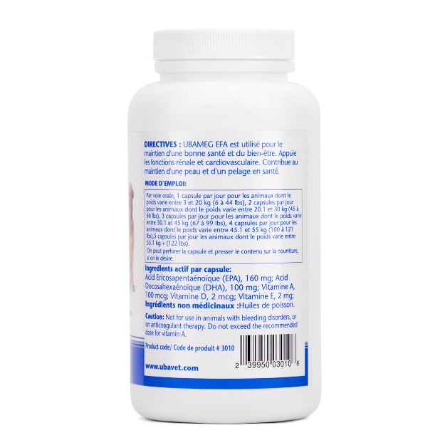 Picture of UBAVET UBAMEG OMEGA 3 FATTY ACID 1000mg CAPS - 120's
