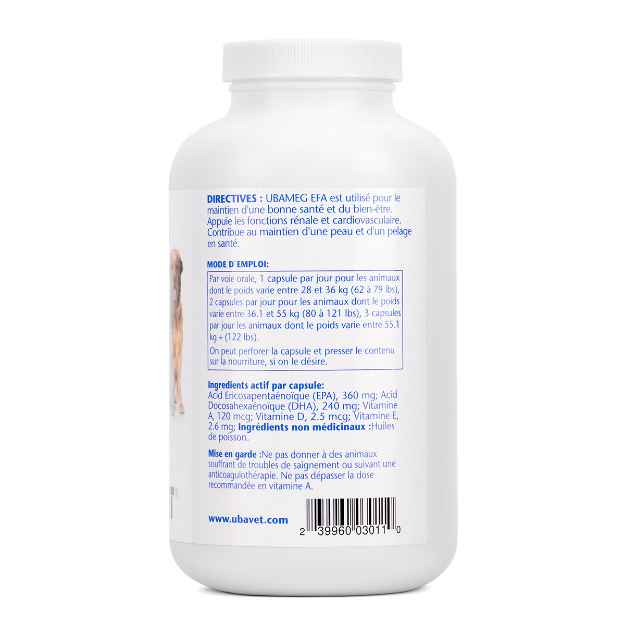 Picture of UBAVET UBAMEG OMEGA 3 FATTY ACID 2200mg CAPS - 120's