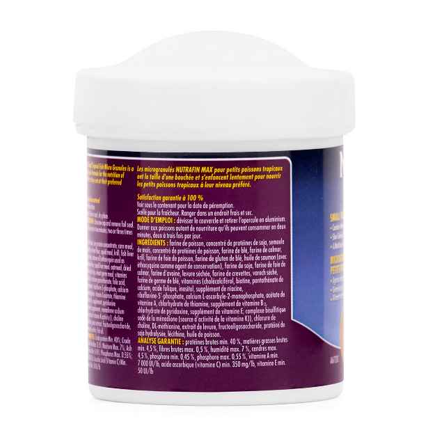Picture of NUTRAFIN MAX Small Tropical Fish Micro Granules(A6720)- 40g/1.41oz