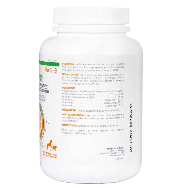 Picture of ALLERG-3 OMEGA 3 FATTY ACID SUPPLEMENT for CATS and SMALL DOGS- 250's