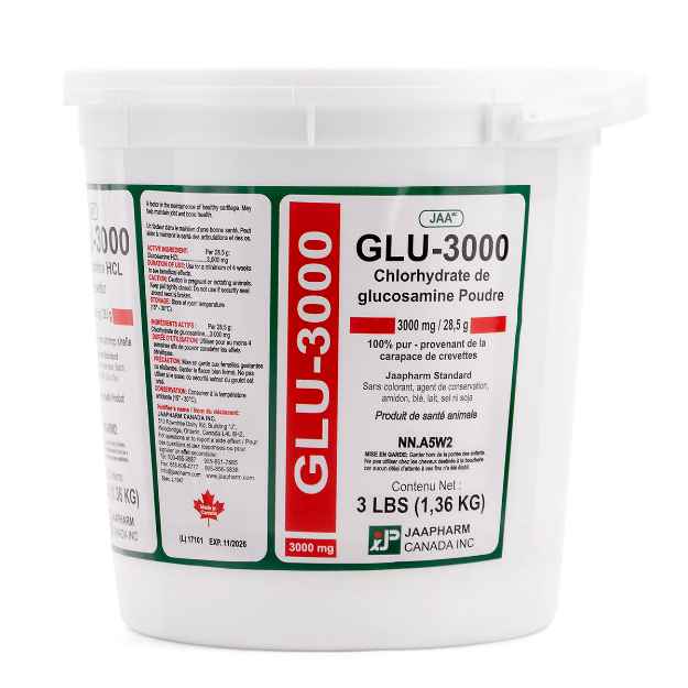 Picture of GLU 3000 GLUCOSAMINE HCL POWDER 3000mg/28.5g - 1.36kg / 3 lb