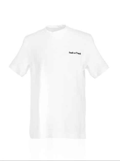 Picture of BACK ON TRACK HUMAN T-SHIRT UNISEX WHITE - Large