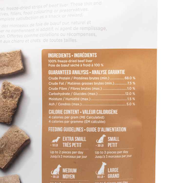 Picture of UBAVET FREEZE DRIED BEEF LIVER TREATS - 100gm