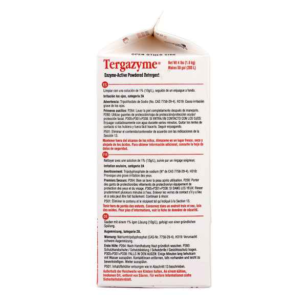 Picture of TERGAZYME ENZYME ACTIVE POWDER DETERGENT - 4lb/box