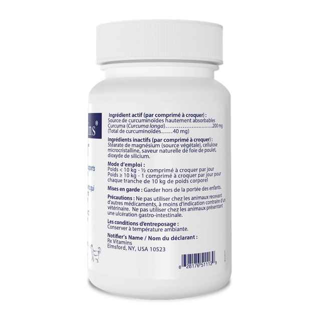 Picture of RX VITAMINS CURCUWIN CHEWABLE TABLETS - 90s