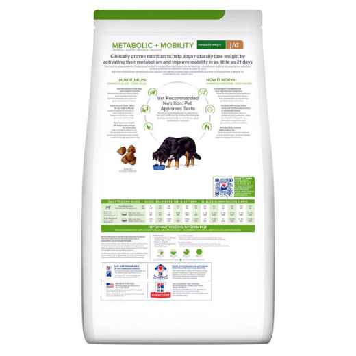 Picture of CANINE HILLS METABOLIC + MOBILITY CHICKEN - 8.5lb / 3.85kg
