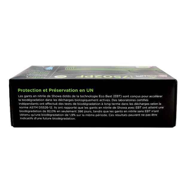 Picture of GLOVES EXAM SHOWA NITRILE BIODEGRADABLE BLUE SMALL - 200's