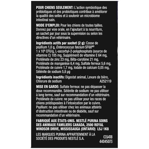 Picture of CANINE PVD FORTIFLORA PRO SYNBIOTIC ACTION SUPPLEMENT - 30`s (SU24)