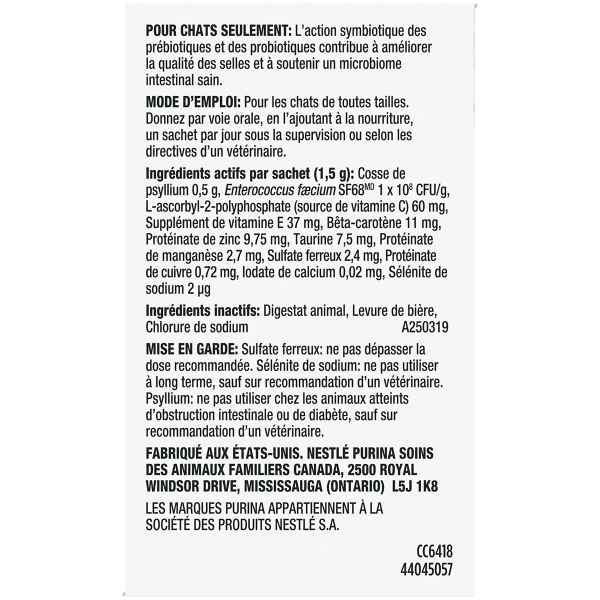 Picture of FELINE PVD FORTIFLORA PRO SYNBIOTIC ACTION SUPPLEMENT - 30`s (SU24)