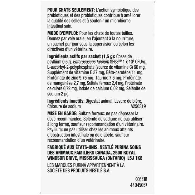 Picture of FELINE PVD FORTIFLORA PRO SYNBIOTIC ACTION SUPPLEMENT - 30`s (SU24)