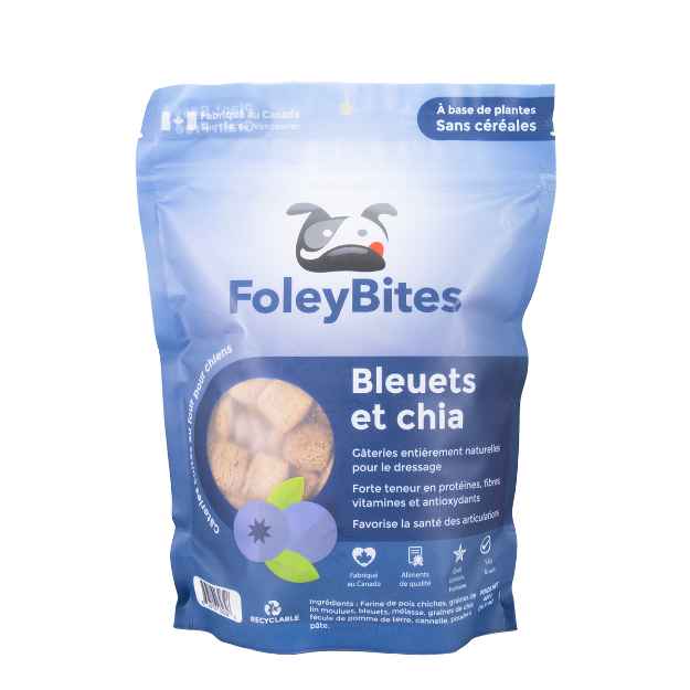 Picture of TREAT CANINE FOLEYBITES Bluberry & Chia - 14.10oz / 400g