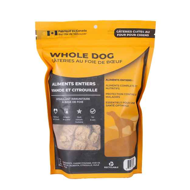 Picture of TREAT CANINE WHOLE DOG Beef Liver Snaps Whole Food Meat&Pumpkin - 13.4oz / 380g