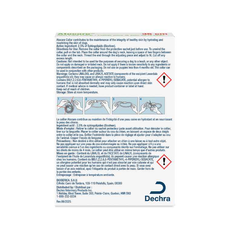 Picture of ATOCARE SKIN CARE COLLAR SMALL 35cm (Biosfeen, sphingomyelin)