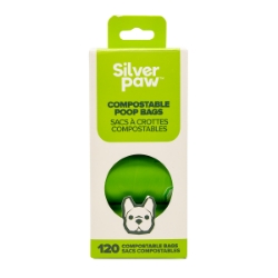 Picture of PET WASTE BAG SILVER PAW COMPOST LEAK PROOF - 9in x 13in 120/box
