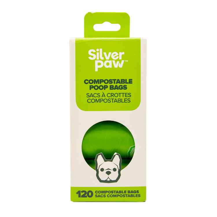 Picture of PET WASTE BAG SILVER PAW COMPOST LEAK PROOF - 9in x 13in 120/box
