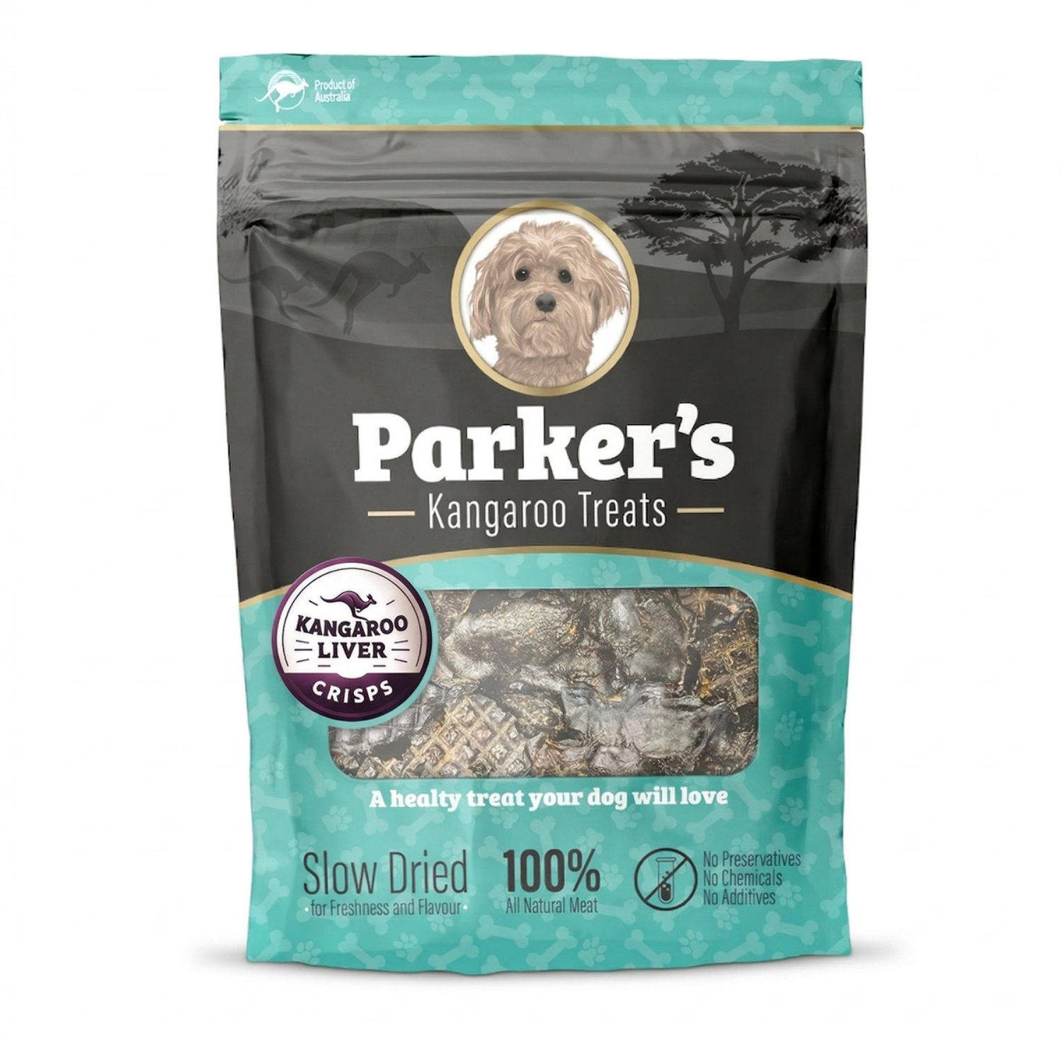Picture of TREAT DOG PARKERS KANGAROO LIVER CRISPS - 75g