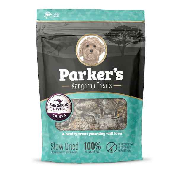 Picture of TREAT DOG PARKERS KANGAROO LIVER CRISPS - 75g