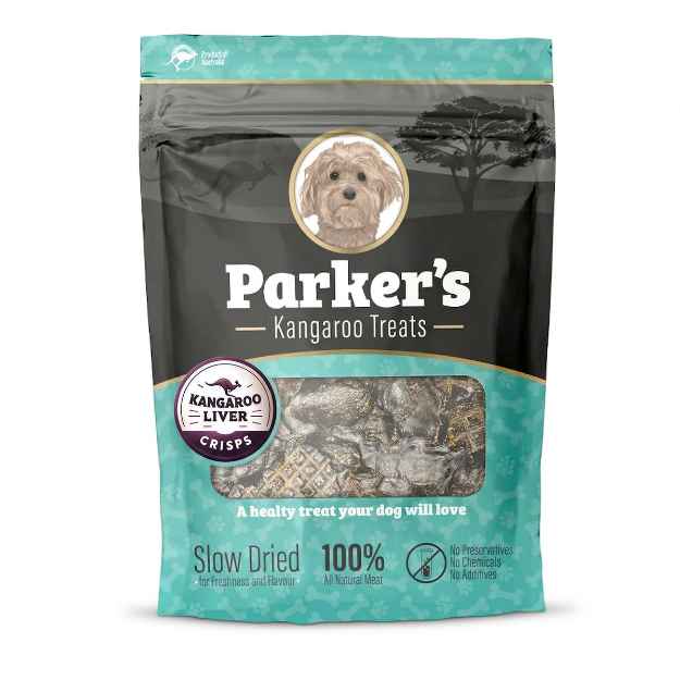 Picture of TREAT DOG PARKERS KANGAROO LIVER CRISPS - 75g