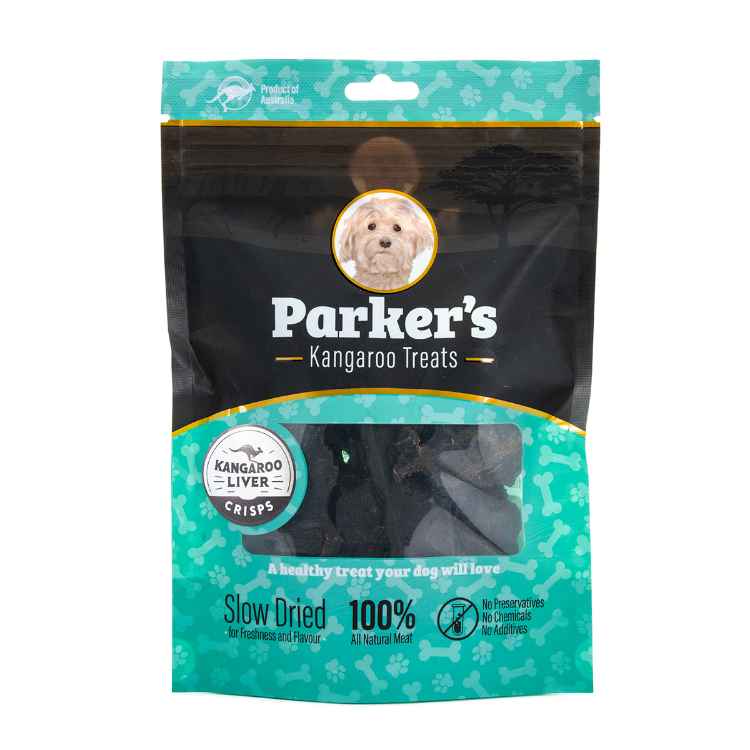 Picture of TREAT DOG PARKERS KANGAROO LIVER CRISPS - 75g